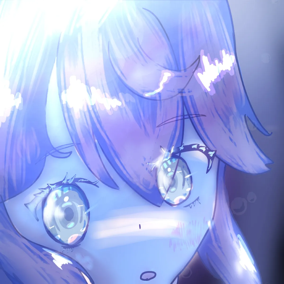 光に照らされる瞳