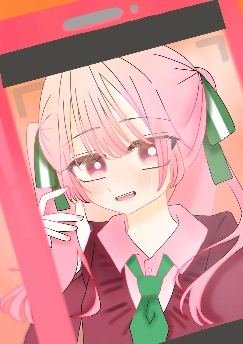 桃色とシャッター